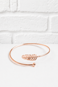 Minimalistisches Federarmband - Roségold- für alle Farbtyen mit Mischanteilen