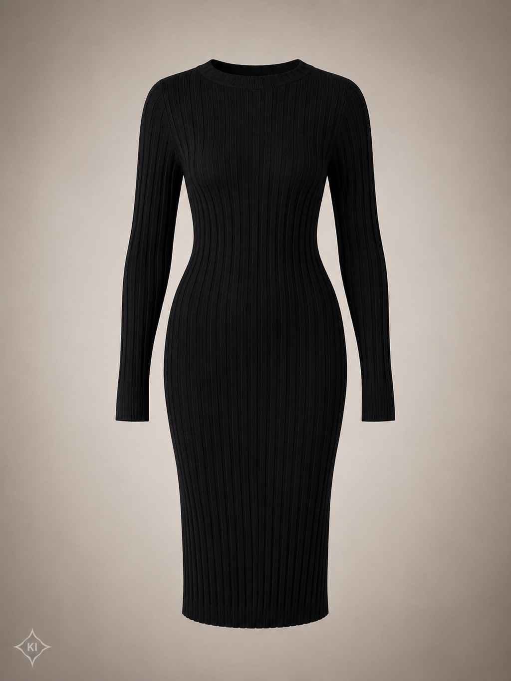 EVA LUTZ Kleid Damen Gr. 40 Schwarz Stehkragen Zopfstrick Elegant Strickkleid D3