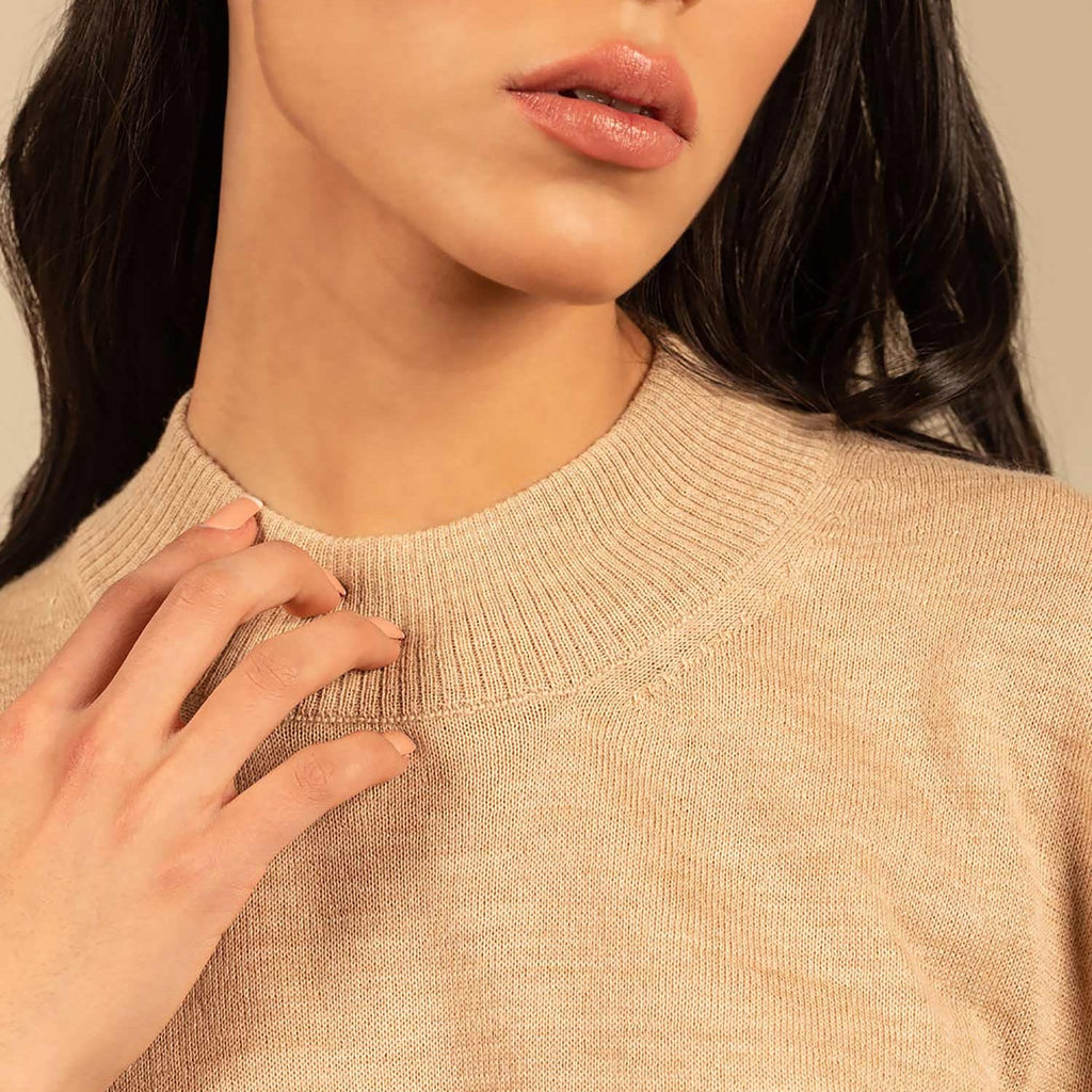 KUNA - Alpaka Damen Pullover Turtleneck - Anahi – 100 % Baby‑Alpaka